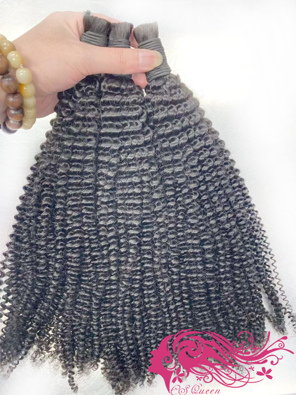 Csqueen Raw hair Kinky Curly Bulk Hair No Weft Human Hair